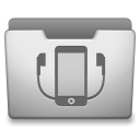 Aluminum Grey Movil Devices Icon 128x128 png
